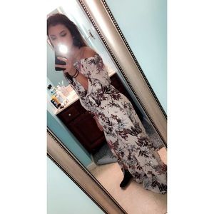Off the shoulder floral dress
